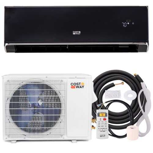 Rent to own Costway 24000 BTU Wifi Enabled Mini Split Air Conditioner & Heater with Heat Pump Black - Black + White