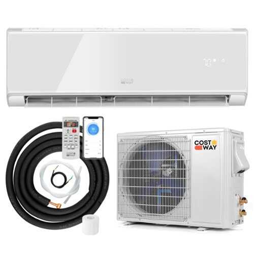 Rent to own Costway 12000 BTU Wifi Enabled Mini Split Air Conditioner & Heater with Heat Pump White - White