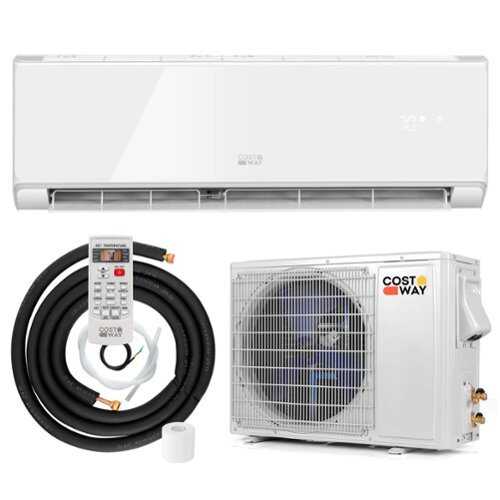 Rent to own Costway 18000BTU Wifi Enabled Mini Split Air Conditioner & Heater with Heat Pump White - White