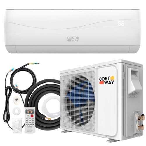 Rent to own Costway 9000 BTU Split Air Conditioner & Heater Wall Mount AC Unit with Remote Control - White