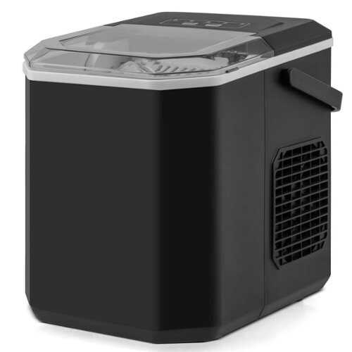 Rent to own Costway Countertop Ice Maker Portable Ice Making Machine 6-13 Mins 9 Ice 26.5 lbs/24 Hrs Black - Black