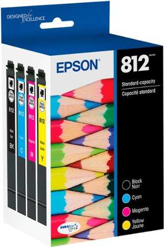Rent to own Epson - 812 DURABrite Ultra Ink Standard Capacity Cartridge Combo Pack - Black & Color