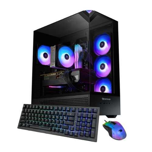 Rent to own iBUYPOWER - iBUYPOWER- Element 9 Black Gaming Desktop PC-Intel Core Ultra 7 265F,NVIDIA GeForce RTX 5070 12GB,32GB DDR5 RGB,2TB NVMe - Black
