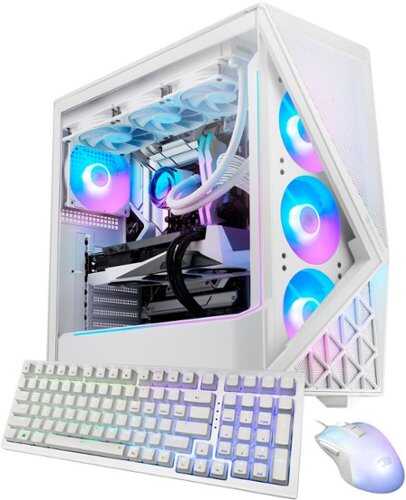 Rent to own iBUYPOWER - Slate 9 White Gaming Desktop PC- Intel Core Ultra 9 285K,NVIDIA GeForce RTX 5070 12GB,32GB DDR5 RGB,2TB NVMe - White