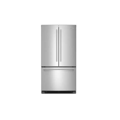 Rent to own Maytag - 25.2 cu. ft. French Door Refrigerator with Max Cool Setting - Fingerprint Resistant Stainless Steel