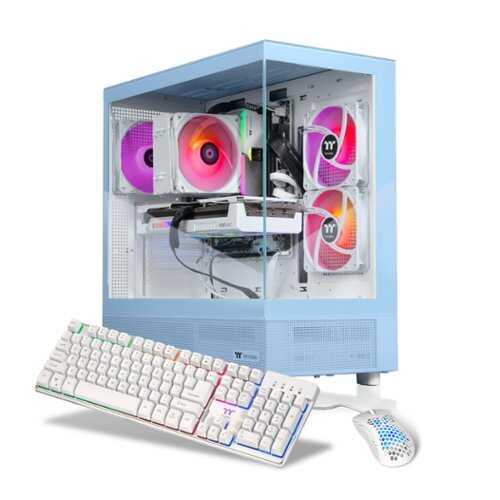 Rent to own Thermaltake - LCGS View i1458H-270 Gaming Desktop Intel Core i5-14400F - 16GB DDR5 Intel Arc B580, 1TB NVMe M.2 - Light Blue