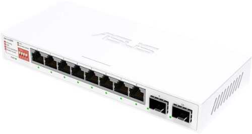 Rent to own ASUS - QG-U1080 8-Port 2.5G + 2-Port 10G SFP+ Unmanaged Ethernet Switch - White