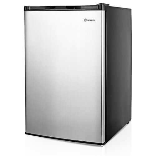 Rent to own Costway - STAKOL 3 cu.ft. Compact Upright Freezer w/Single Stainless Steel Door Removable Shelves - Silver