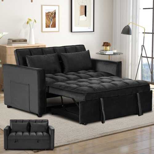 Rent to own Bestier Comfortable Sofa Bed - Multi-functional Sofa Bed with Cup Holder and USB Port - Black