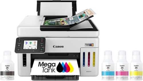 Rent to own Canon - Megatank GX6120 Wireless All-In-One SuperTank Inkjet Printer - White