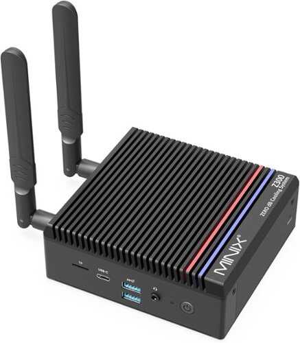 Rent to own MINIX - Z300-0dB Fanless Mini PC with 16G RAM/512G SSD, Powered by 12th Gen Alder Lake N300 Processor - Black