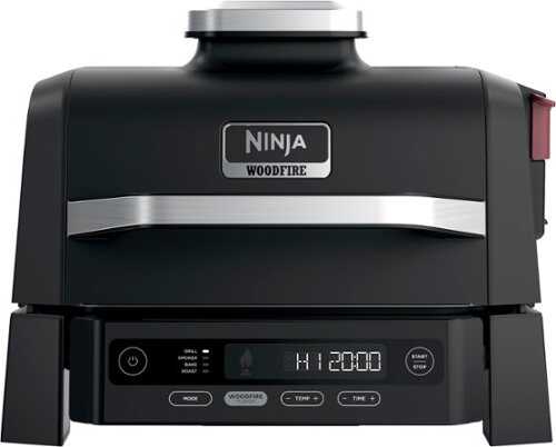 Rent to own Ninja - Woodfire Outdoor Grill & Smoker, 4-in-1 Functionality, Authentic Woodfire Flavors, Electric Heat - Black