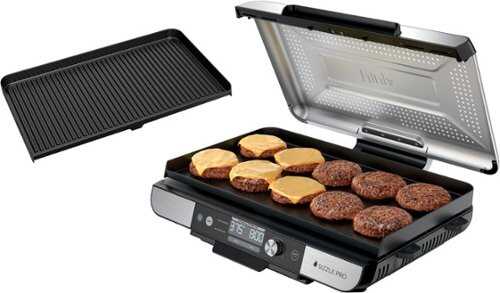 Rent to own Ninja - Sizzle Pro XL 20-Inch Indoor Griddle & Grill with ProTemp IQ - Silver