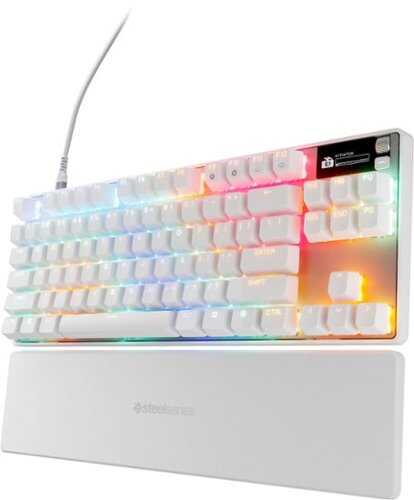 Rent to own SteelSeries - Apex Pro TKL Gen 3 Wired Mechanical OmniPoint Adjustable HyperMagnetic Gaming Keyboard  with Rapid Tap, Rapid Trigger - White