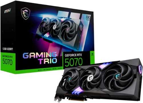 Rent to own MSI - NVIDIA GeForce RTX 5070 12G GAMING TRIO OC 12GB GDDR7 PCI Express Gen 5 Graphics Card - Black
