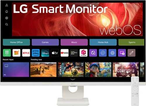 Rent to own LG - 32" UHD 60Hz 5ms Smart Monitor with HDR10 (HDMI, USB-C) - White