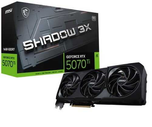 Rent to own MSI - NVIDIA GeForce GeForce RTX 5070 TI 16G SHADOW 3X OC 16GB GDDR7 PCI Express Gen 5 Graphics Card - Black