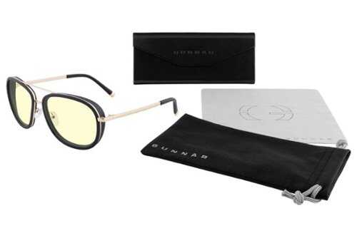 Rent to own GUNNAR - Dume Computer Glasses with Blue Light Reduction, Amber Lenses - Gold
