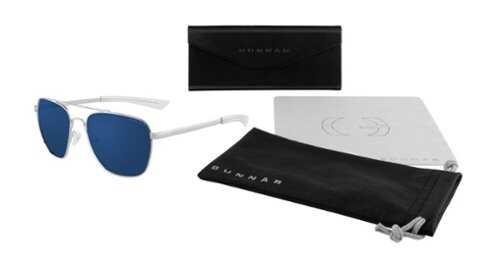 Rent to own GUNNAR - Mustang Computer Glasses with Blue Light Reduction, Sun Lenses - Chrome