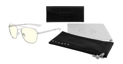 Rent to own GUNNAR - Mustang Computer Glasses with Blue Light Reduction, Clear Lenses - Chrome
