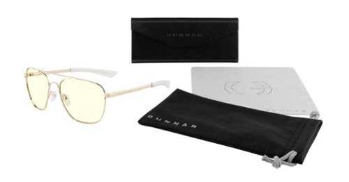 Rent to own GUNNAR - Mustang Computer Glasses with Blue Light Reduction, Clear Lenses - Gold