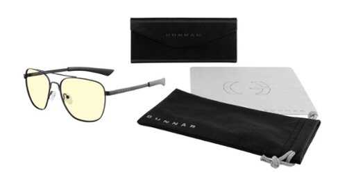 Rent to own GUNNAR - Mustang Computer Glasses with Blue Light Reduction, Amber Lenses - Onyx