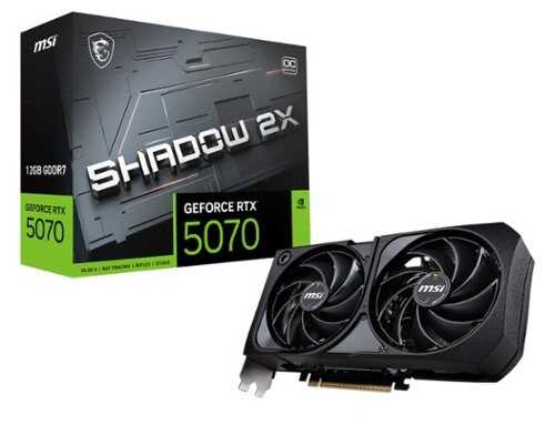 Rent to own MSI - NVIDIA GeForce RTX 5070 12G SHADOW 2X OC 12GB GDDR7 PCI Express Gen 5 Graphics Card - Black