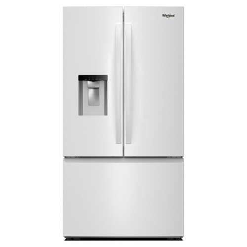 Rent to own Whirlpool - 30 cu. ft. French Door Bottom Freezer Refrigerator with In-Door Water and Ice Maker - White