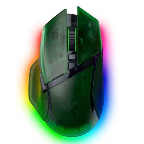 Rent to own Razer - Basilisk V3 Pro 35K Optical Gaming Mouse with HyperScroll Tilt Wheel - Wireless - Phantom Green