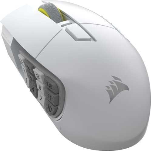 Rent to own CORSAIR - Scimitar Elite Wireless SE Gaming Mouse with 16 Programmable Buttons - Wireless - White