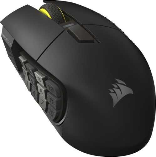 Rent to own CORSAIR - Scimitar Elite Wireless SE Gaming Mouse with 16 Programmable Buttons - Wireless - Gun Metal Black