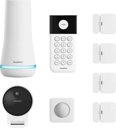 Rent to own SimpliSafe - 8pc Outdoor Home Security System - White