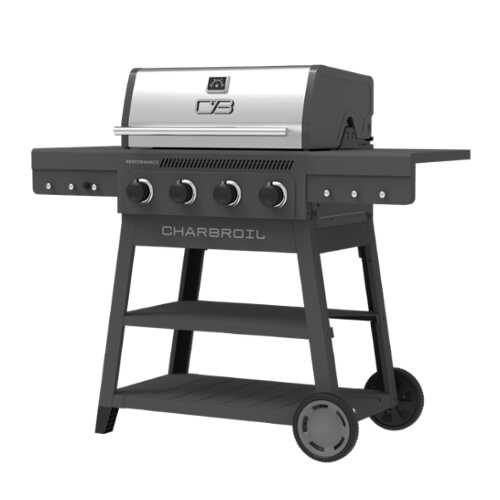 Rent to own Charbroil - Performance Series FlavorMax 4 Burner Cart Gas Grill - Gray