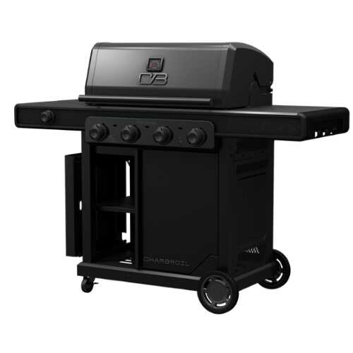Rent to own Charbroil - Pro Series 4-Burner Gas Grill and Griddle with Side Burner - Black