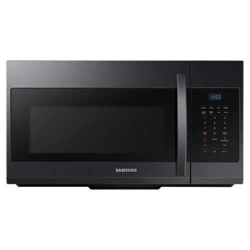 Rent to own Samsung - 1.7 cu. ft. Over-the-Range Microwave - Matte Black Steel