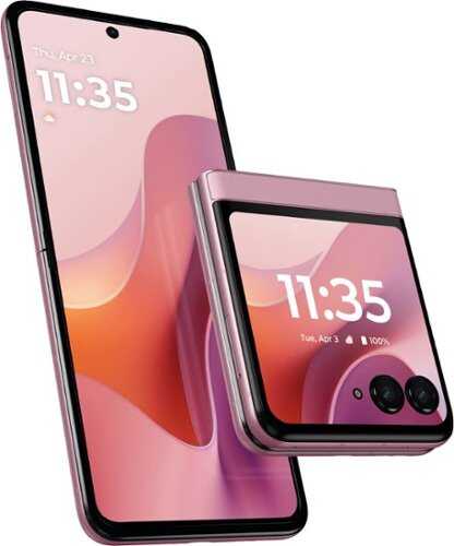 Rent to own Motorola - razr 2025 256GB (Unlocked) - PANTONE Parfait Pink