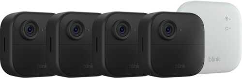 Rent to own Blink Outdoor 4 XR — Wireless security camera with extended range, up to 400 feet. Sync Module XR included — 4 Cameras - Black