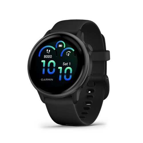 Rent to own Garmin - vívoactive 6 GPS Smartwatch 42 mm Fiber-reinforced polymer - Slate with Black Band