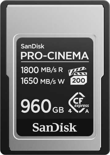 Rent to own SanDisk - PRO-CINEMA 960GB Cfexpress Type A Card