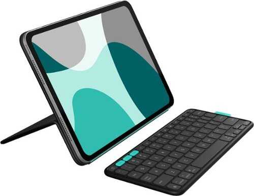 Rent to own Logitech - Flip Folio Keyboard Case for iPad Pro 11-inch - Latest Model (M4), iPad Air 11-inch (M2 & M3)(5th Gen) - Graphite