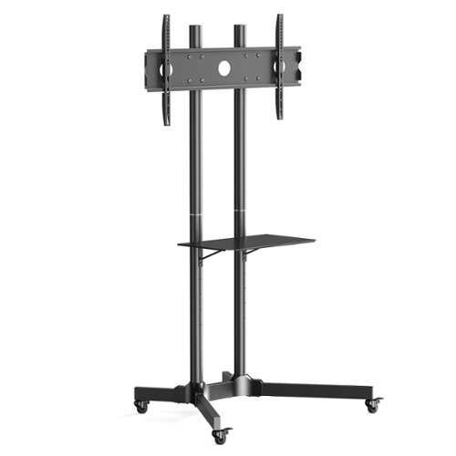 Rent to own ErgoAV - 43″-75″ TV Cart - Black