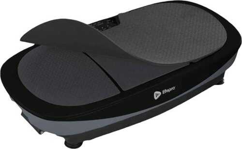 Rent to own Lifepro - Rumblex Max 4D Black Vibration Plate Exercise Machine with Loop Resistance Bands