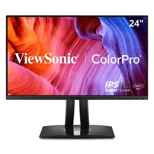 Rent to own ViewSonic - ColorPro VP2456A 24" IPS FHD Ergonomic Monitor (USB, HDMI, DP, USB-C) - Black