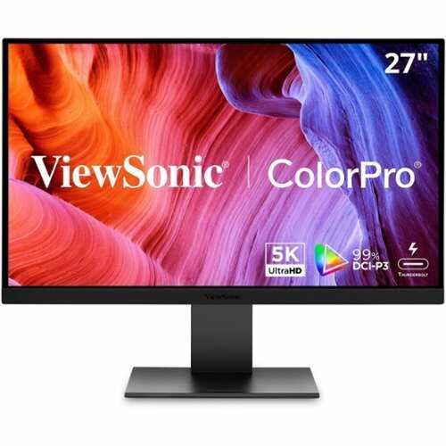 Rent to own ViewSonic - VP2788-5K 27 IPS 5K UHD Mac- Ready Monitor (Thunderbolt4,USB HUB, HDMI, DP) - Black