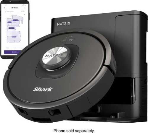 Rent to own Shark - Matrix Self Empty Robot Vacuum with Bagless, 45-Day Capacity Base, Self-Cleaning Brushroll, Precision Mapping - Black