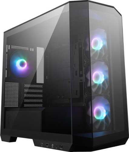 Rent to own MSI - MAG PANO 100R PZ ATX Mid-Tower PC Case - Black
