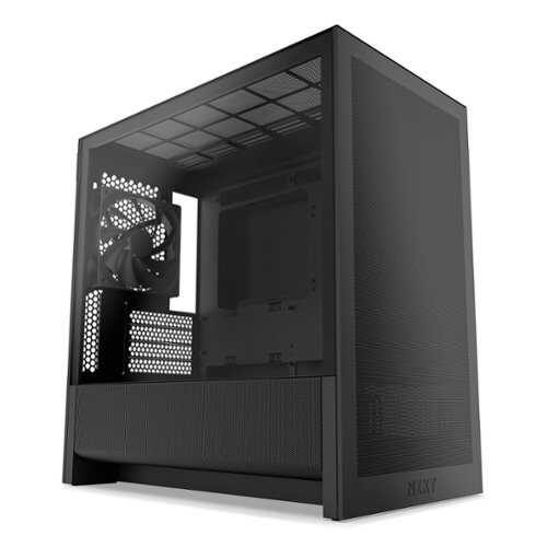 Rent to own NZXT - H3 Flow Micro-ATX High-Airflow PC Case - Black