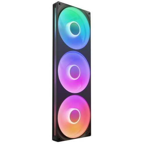 Rent to own NZXT - F420 RGB Core - 420mm Single-Frame Case Fan Unit with 3 x 140mm RGB Fans and Fluid Dynamic Bearings - Black