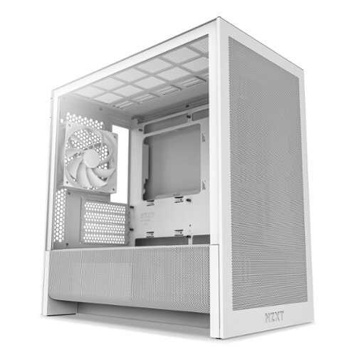 Rent to own NZXT - H3 Flow Micro-ATX High-Airflow PC Case - White