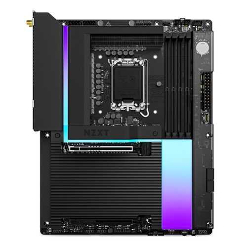 Rent to own NZXT - N9 Z890 LGA 1851 Intel Z890 ATX DDR5 Wi-Fi 7 Motherboard with Full-Metal Cover and RGB - Black